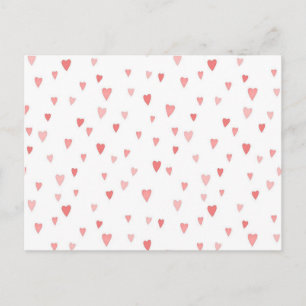 Tiny Pink Hearts Postcard