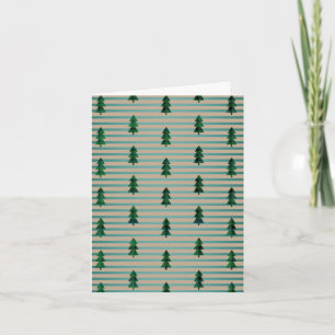Tiny Plaid Trees Invitation