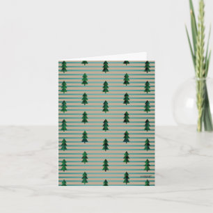 Tiny Plaid Trees Invitation
