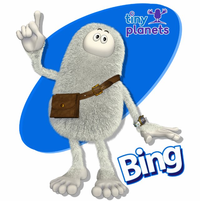 Tiny Planets Bing - A-ha! Standing Photo Sculpture (Front)