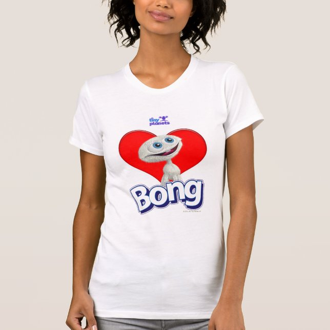 Tiny Planets - I Love Bong T-Shirt (Front)