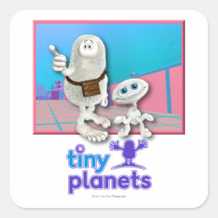 Tiny Planets - Planet of Stuff Square Sticker