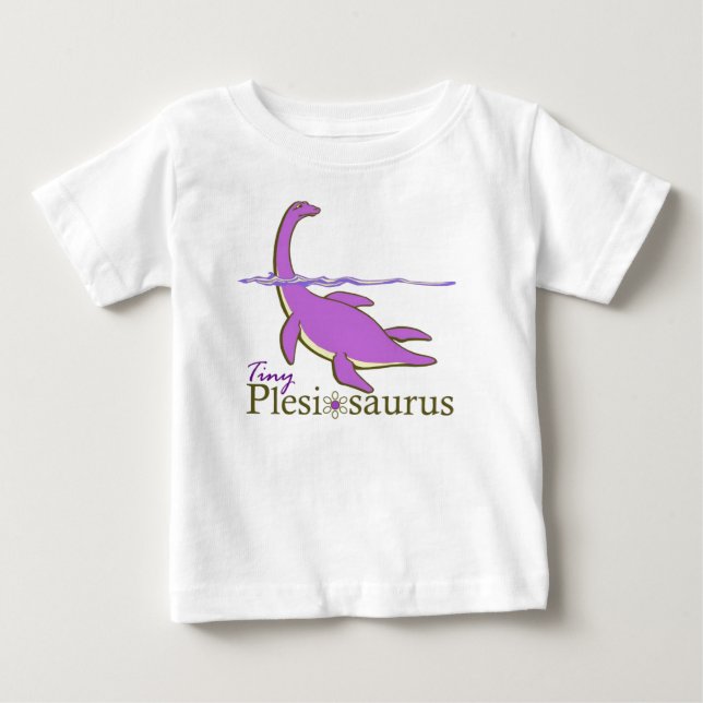Tiny Plesiosaurus, Purple Baby T-Shirt (Front)