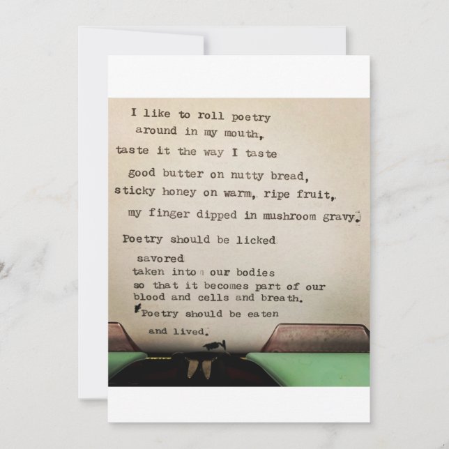 tiny poem  (Front)