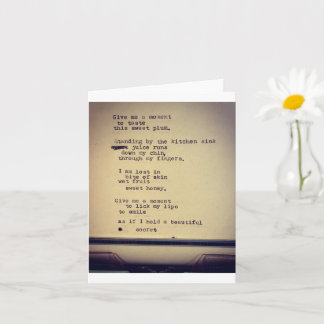 tiny poem card