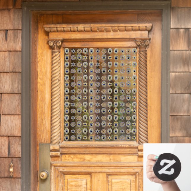 Tiny Police Badges Window Cling (Home Door)