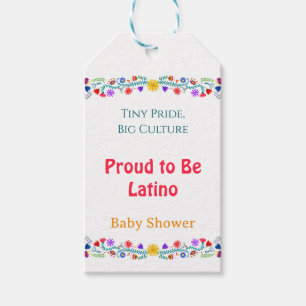 Tiny Pride, Big Culture – Proud to Be Latino Baby Gift Tags