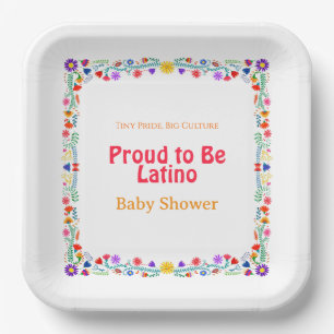 Tiny Pride, Big Culture – Proud to Be Latino Baby Paper Plate