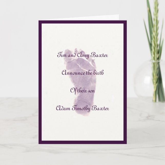 Tiny Prints Announcement (Front)