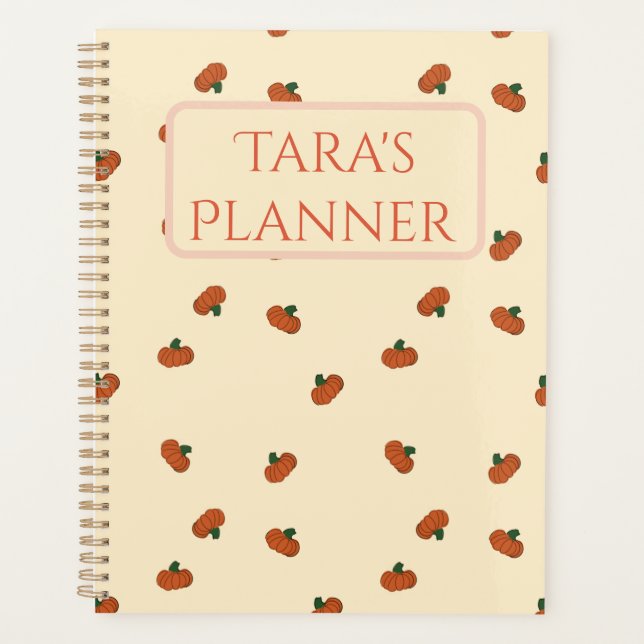 Tiny Pumpkin planner (Front)