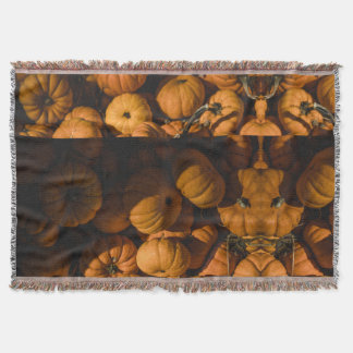 tiny pumpkins throw blanket
