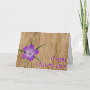 Tiny Purple Flower Mother's Day Card