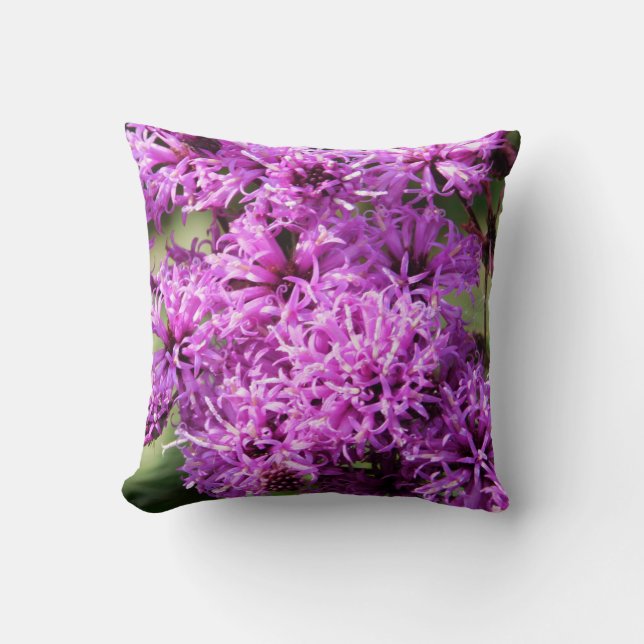 Tiny Purple Wildflowers Cushion (Front)