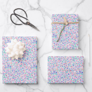 Tiny Rainbow Abstract Wrapping Paper Sheet