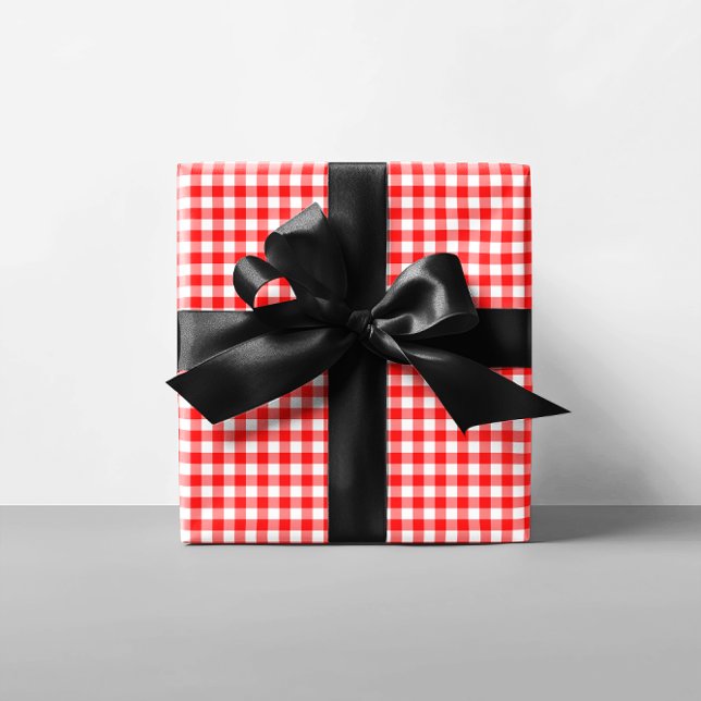 Tiny Red Gingham Wrapping Paper (Tiny Red Gingham Wrapping Paper)