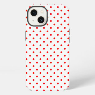 Tiny Red Polka Dot Pattern iPhone 13 Case