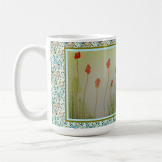 Tiny Red Wildflowers Coffee Mug