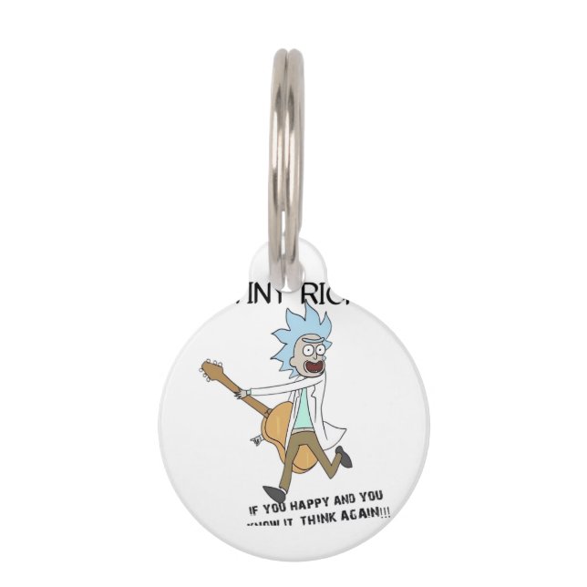 Tiny Rick Classic Pet Tag (Front)