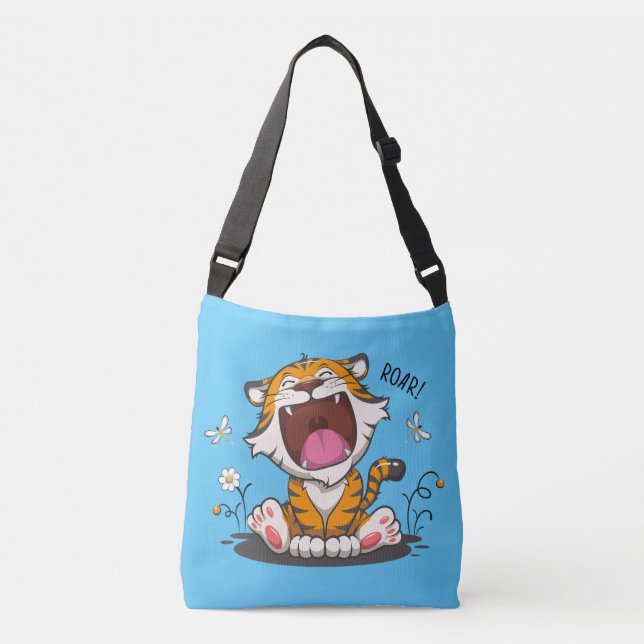 "Tiny Roaring Tiger" Crossbody Bag (Front)