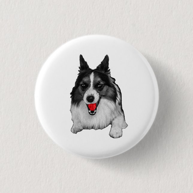 Tiny Round, Red Note 3 Cm Round Badge (Front)