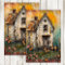 TINY SHABBY COUNTRY HOUSE MIXED MEDIA DECOUPAGE
