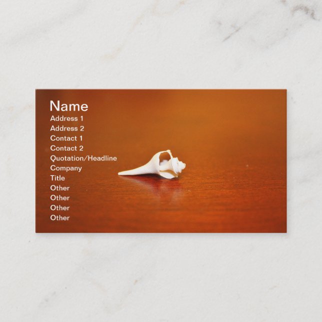 Tiny Shell Business Card (Front)