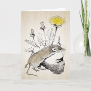 Tiny Shrew Is Missing You Card