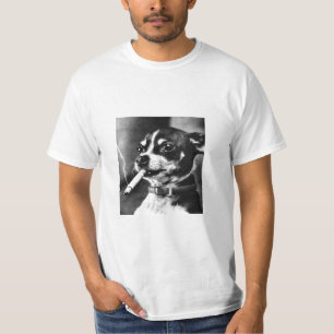 Tiny Smoking Dog T-Shirt