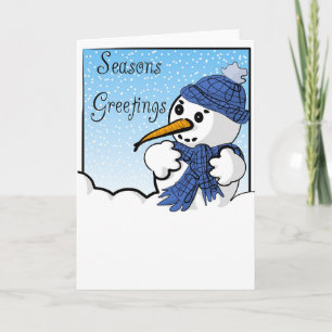 Tiny Snowman Holiday Card