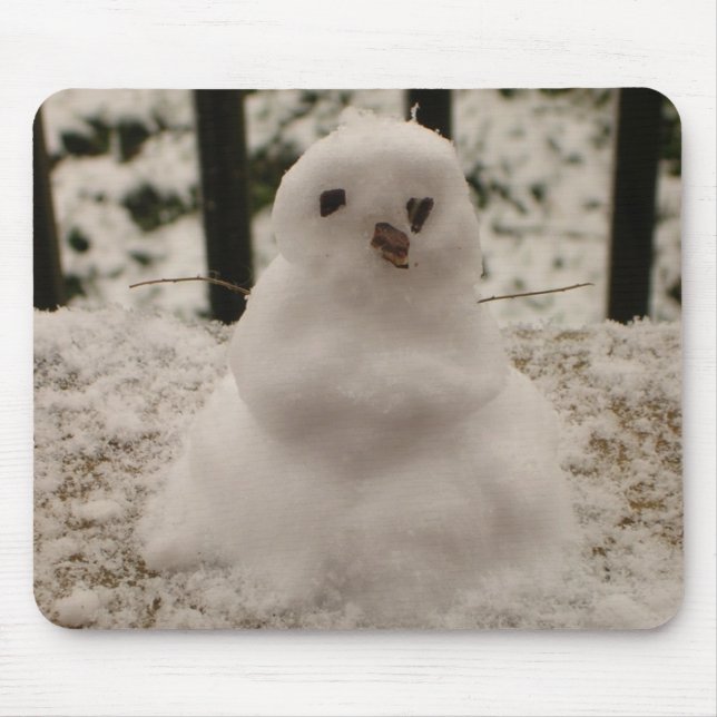 Tiny Snowman Mousepad (Front)