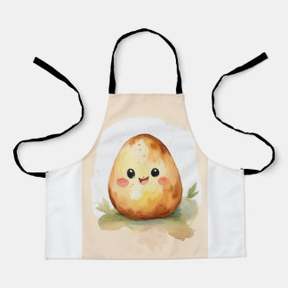 Tiny Spud Charm: Baby Potato Icon Apron
