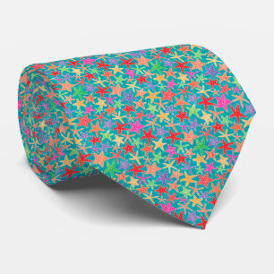 Tiny Starfish Pattern Tie