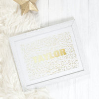 Tiny Stars Modern Bold EDITABLE TEXT GOLD