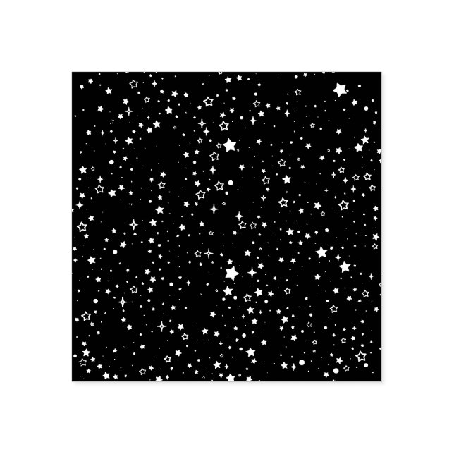 Tiny Stars Space Rubber Stamp (Imprint)