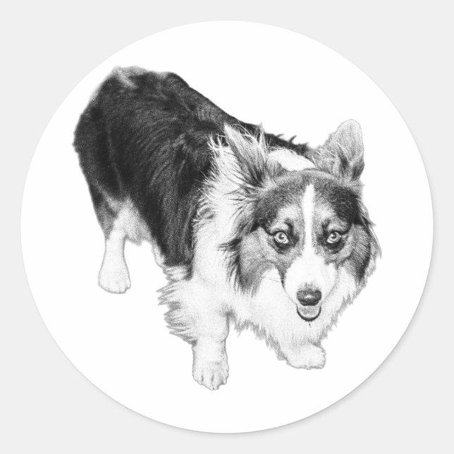 Tiny Step, Big Presence Classic Round Sticker (Front)