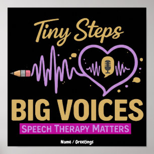 Tiny Steps Big Voices Speech Therapy Matters  Poster