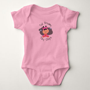 Tiny Steps Giraffe Infant Clothes Shower Gift Baby Bodysuit
