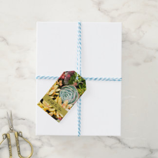 Tiny Succulents Personalised Gift Label