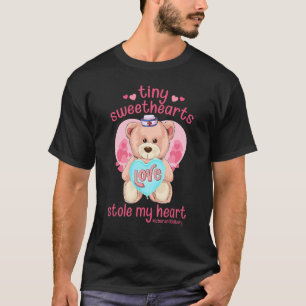 Tiny Sweethearts Stole My Heart Valentines Day L&D T-Shirt