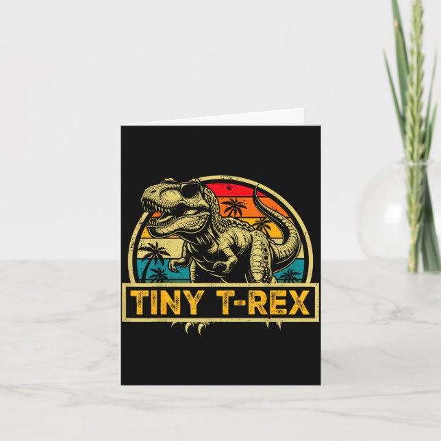 Tiny T-rex T Rex Dinosaur Tiny T-rex Family Matchi Card (Front)