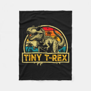 Tiny T-rex T Rex Dinosaur Tiny T-rex Family Matchi Fleece Blanket