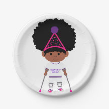 Tiny Tamara TT7" Round  White Paper Plate