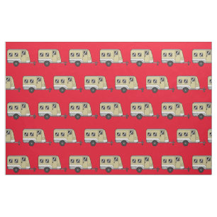 Tiny Tan Caravan Camper Thunder_Cove Fabric