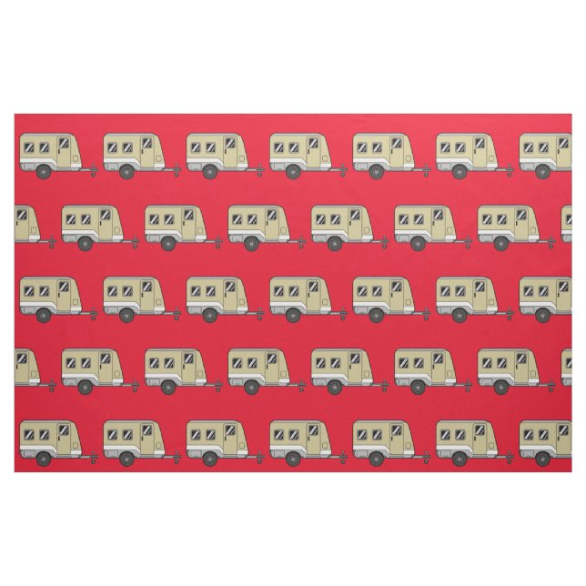 Tiny Tan Caravan Camper Thunder_Cove Fabric (Fat Quarter)