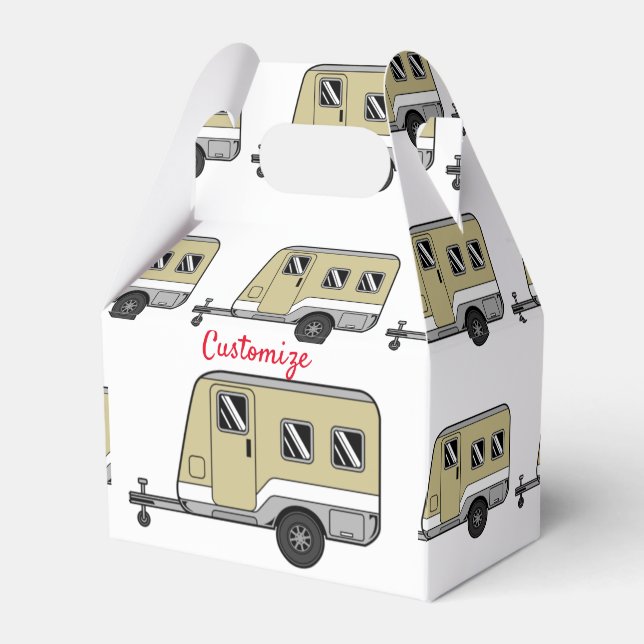 Tiny Tan Caravan Camper Thunder_Cove  Favour Box (Front Side)