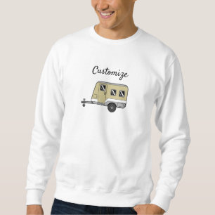 Tiny Tan Caravan Camper Thunder_Cove Sweatshirt