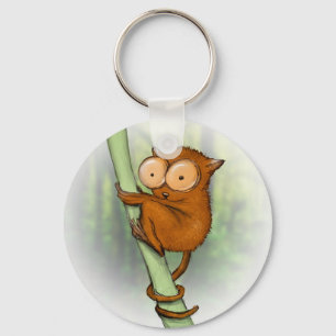 tiny tarsier key ring