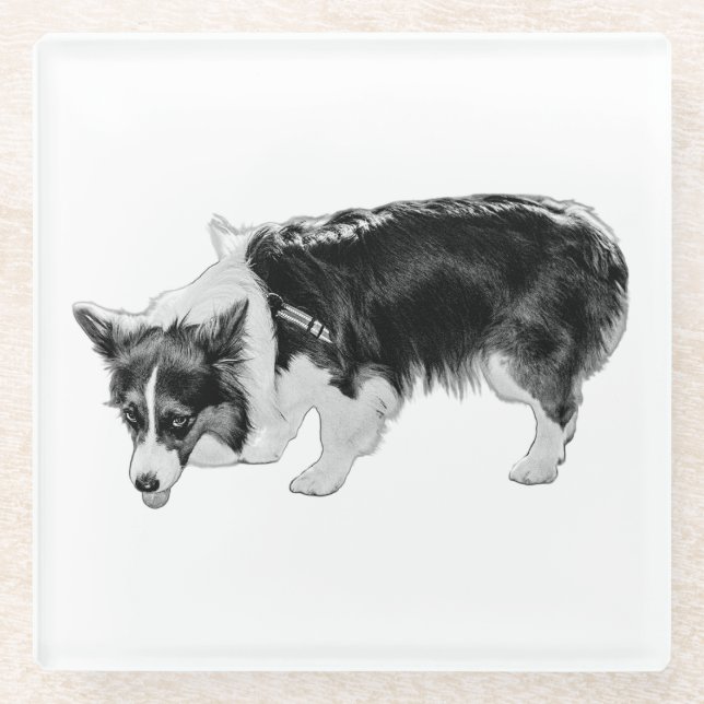 Tiny Taste Test Glass Coaster (Front)