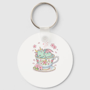 Tiny Tea Dragon Key Ring