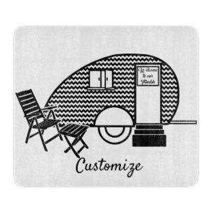 Tiny Teardrop Trailer Thunder_Cove Cutting Board